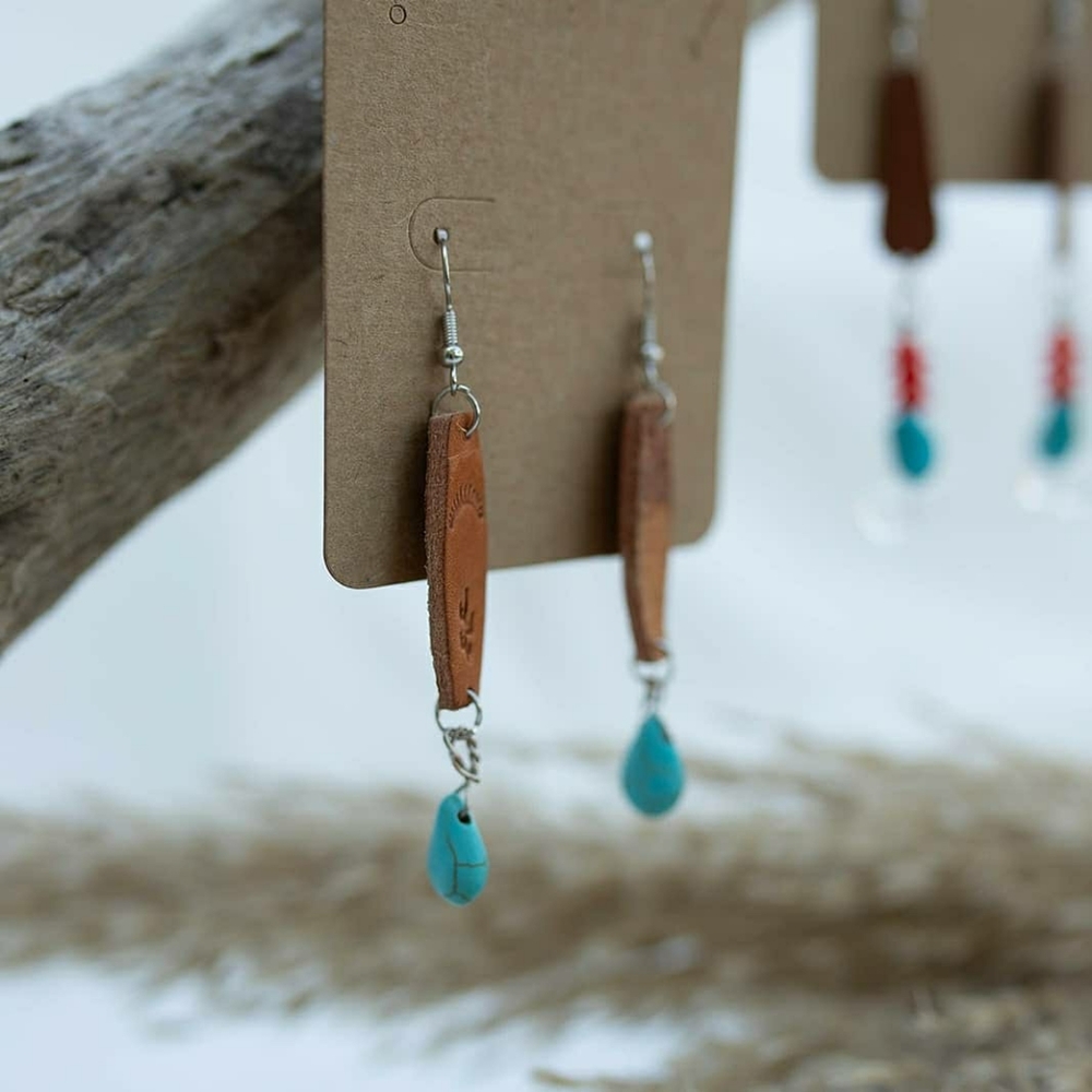 Western earings and key chains